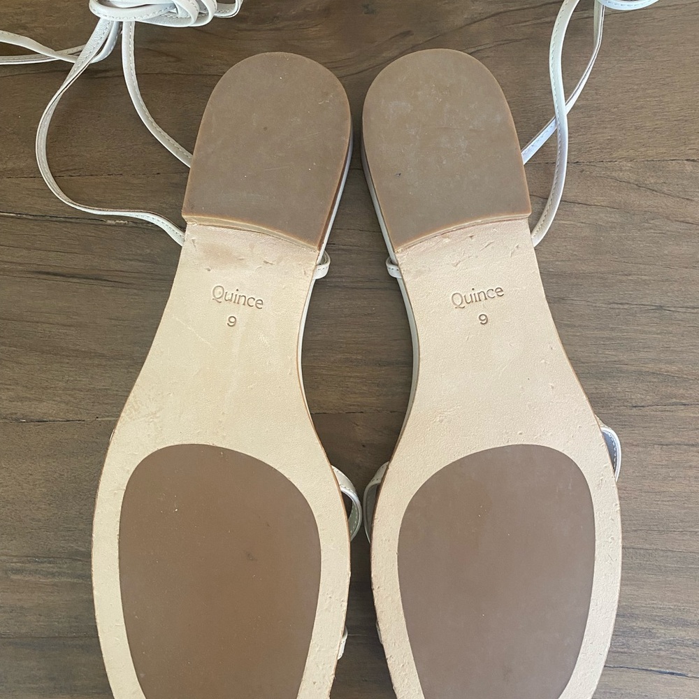 Quince Beige Strappy Sandals - Picture 5 of 5
